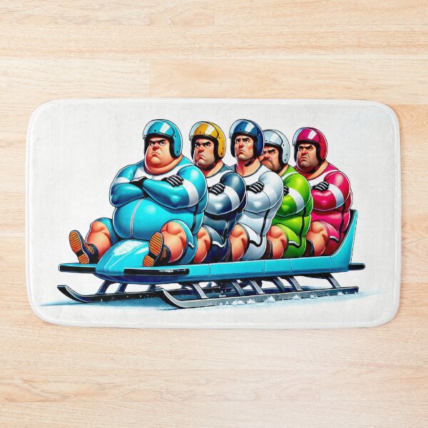 Item preview, Five-man bobsleigh instead of four-man bobsleigh on an overweight sled - Cartoon designed and sold by Segasprojects.