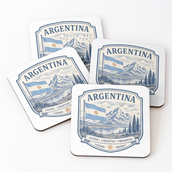 Artikelvorschau, Argentinien Südamerika Reiseabzeichen entworfen und verkauft von PamLeeDesign.
