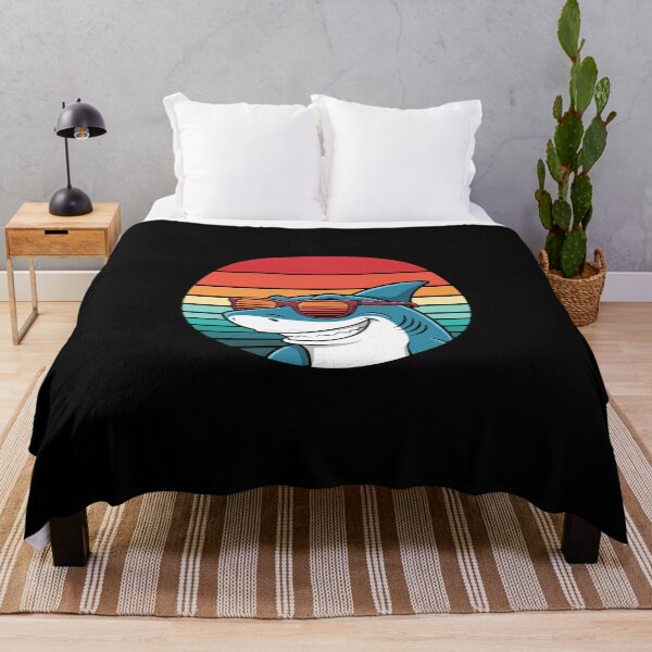 Item preview, Cool Shark Ocean Retro Sunset Summer Beach Vacation Marine Life designed and sold by PopStars1993.