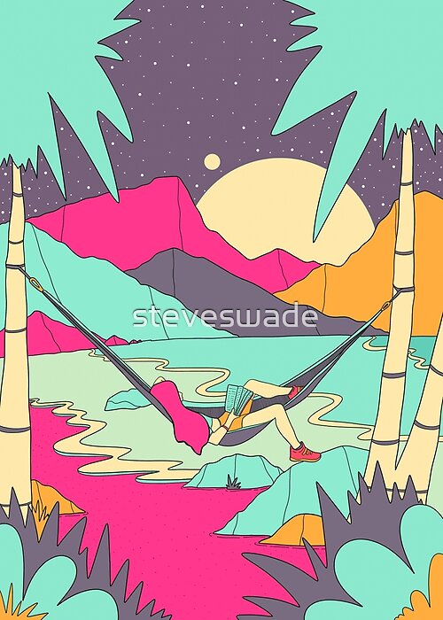 Vista previa del artículo con la obra «Chill out», diseñado y vendido por Swadeillustrations.