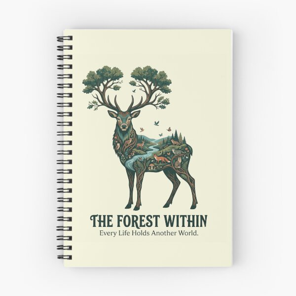 Item preview, The Forest Within Deer Artwork | Premium Nature Illustration designed and sold by Amr Darwish Graphic designer.
