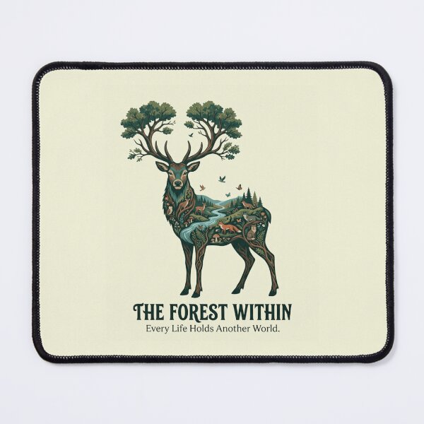 Item preview, The Forest Within Deer Artwork | Premium Nature Illustration designed and sold by Amr Darwish Graphic designer.