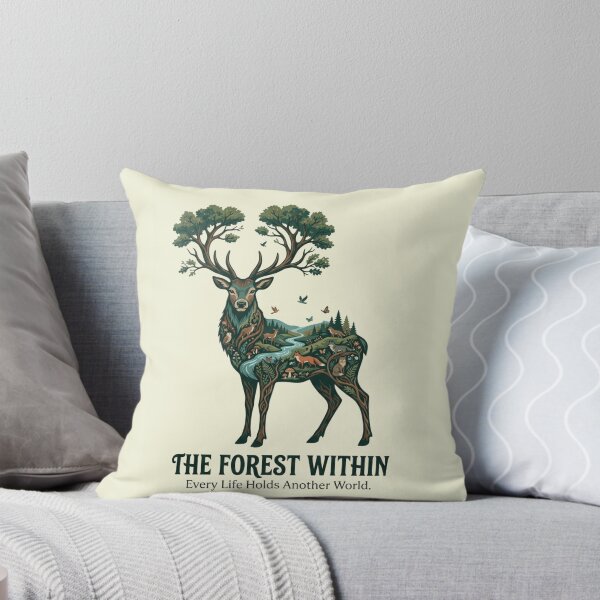 Item preview, The Forest Within Deer Artwork | Premium Nature Illustration designed and sold by Amr Darwish Graphic designer.