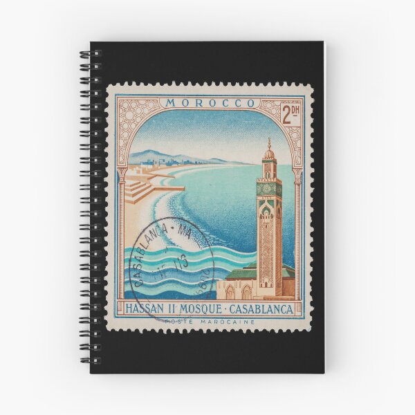 Item preview, Hassan II Mosque Morocco Atlantic Minaret Stamp Sticker designed and sold by stickercuffs.