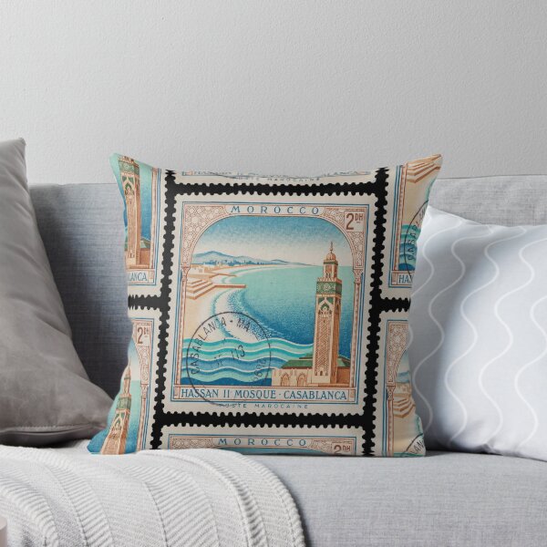 Item preview, Hassan II Mosque Morocco Atlantic Minaret Stamp Sticker designed and sold by stickercuffs.