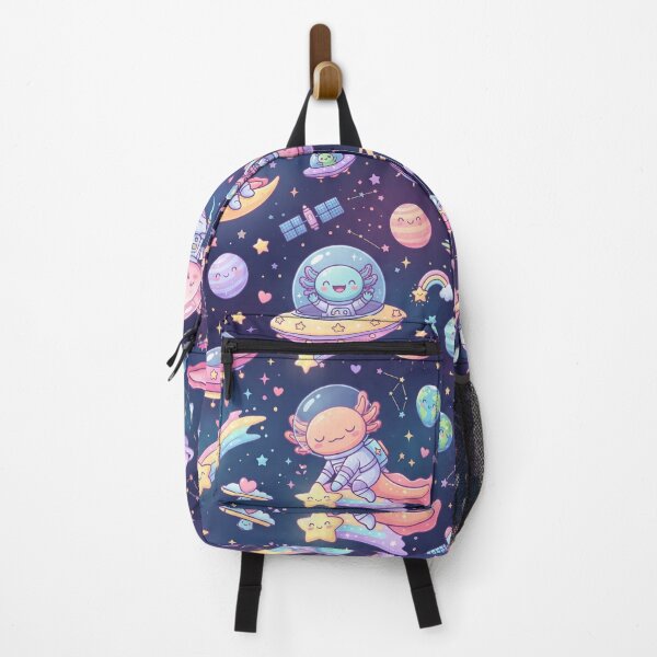 Item preview, Astro Axolotl Adventure | Cute Space Seamless Pattern | Kawaii Cartoon Print designed and sold by AP Digi Store.