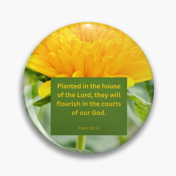 Item preview, Psalm 92 yellow flower background  designed and sold by happytraveller1.