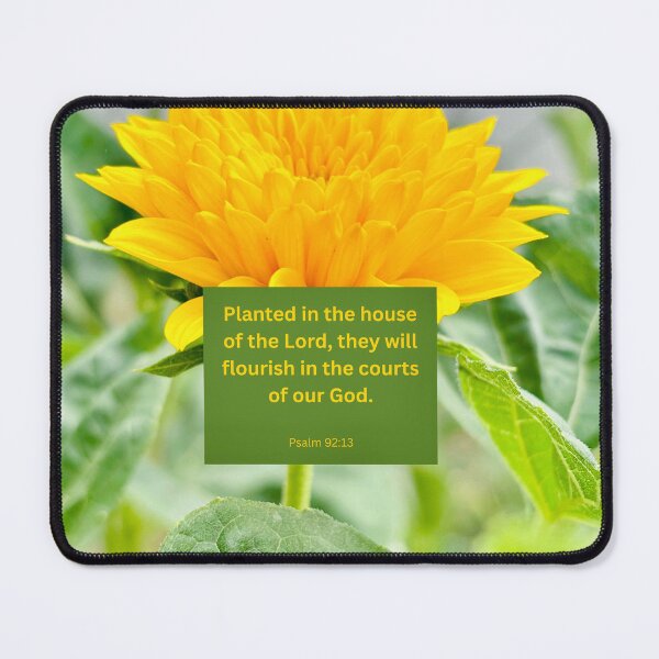 Item preview, Psalm 92 yellow flower background  designed and sold by happytraveller1.