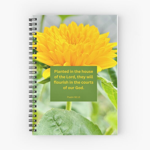 Item preview, Psalm 92 yellow flower background  designed and sold by happytraveller1.