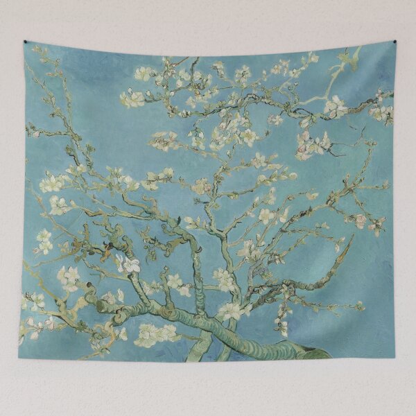 Item preview, Almond Blossom 1890 by Vincent van Gogh | Classic Impressionist Blue Floral Fine Art designed and sold by GalleryRowTV.