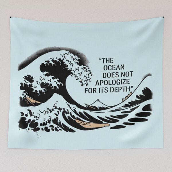 Item preview, Banksy - The ocean does not apologize for its depth designed and sold by 123ks.