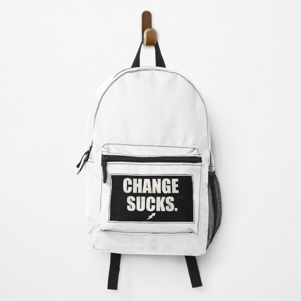 Item preview, Change Sucks - Distressed Grunge Typography with Lightning Bolt designed and sold by wanabeyourdog.