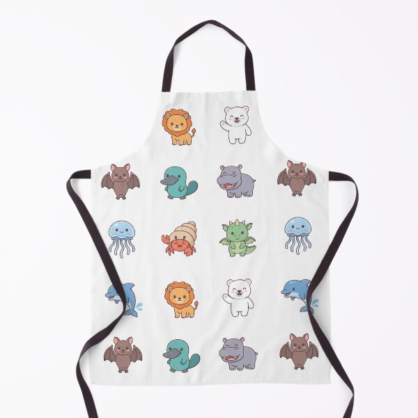 Item preview, Cute Kawaii Animals Set – Dolphin Lion Polar Bear Platypus & Friends designed and sold by Pavnud.