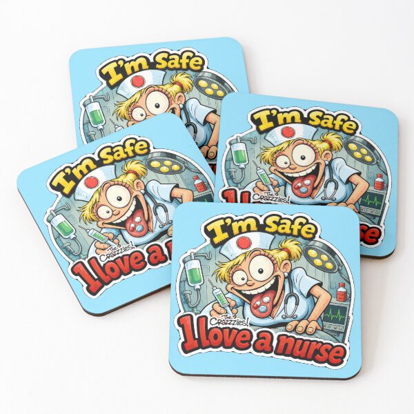 Item preview, I'm safe – I love a nurse. designed and sold by URBANEO.