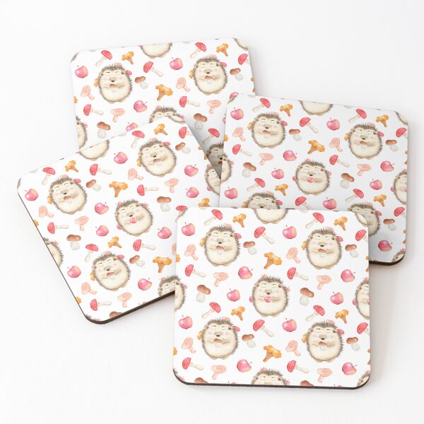 Item preview, Sweet Hedgehog Design Allover Pattern designed and sold by TeeGeeTees.
