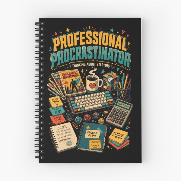 Item preview, Professional Procrastinator – Funny Nerd Desk Graphic T-Shirt designed and sold by JIMBOEE.