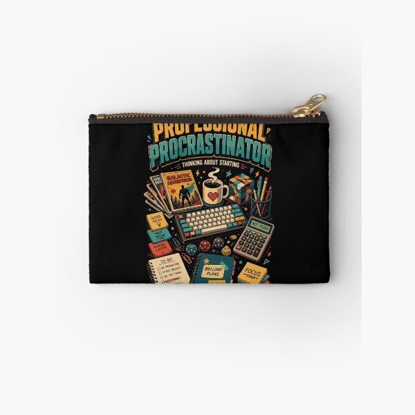 Item preview, Professional Procrastinator – Funny Nerd Desk Graphic T-Shirt designed and sold by JIMBOEE.