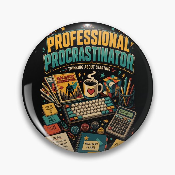 Item preview, Professional Procrastinator – Funny Nerd Desk Graphic T-Shirt designed and sold by JIMBOEE.
