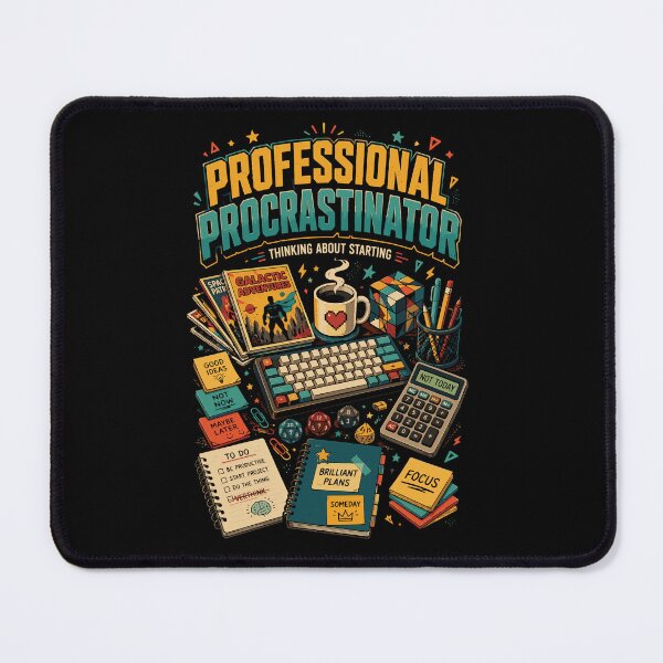 Item preview, Professional Procrastinator – Funny Nerd Desk Graphic T-Shirt designed and sold by JIMBOEE.