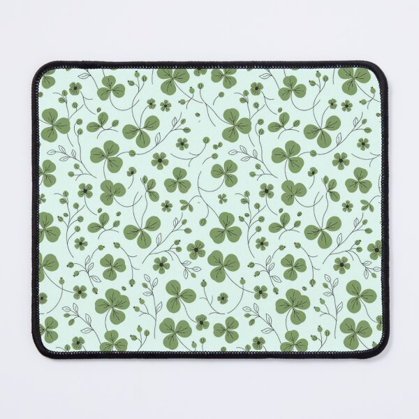 Item preview, Sage Green Clover Leaves – Whimsical Hand Drawn Nature Pattern designed and sold by NuvoraNest.