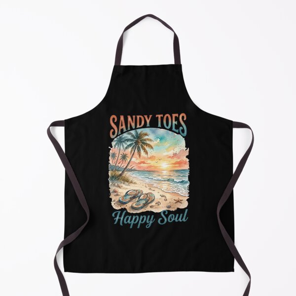 Item preview, Sandy Toes Happy Soul - Beach Flip Flops designed and sold by dudelinart.