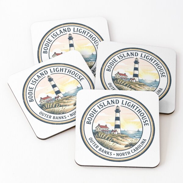 Item preview, Vintage Bodie Island Lighthouse Outer Banks Travel Badge designed and sold by Mathias Yakubu Design.