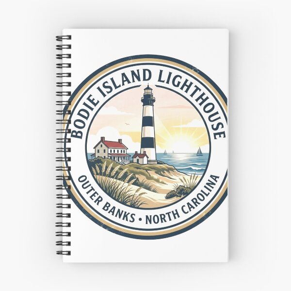 Item preview, Vintage Bodie Island Lighthouse Outer Banks Travel Badge designed and sold by Mathias Yakubu Design.