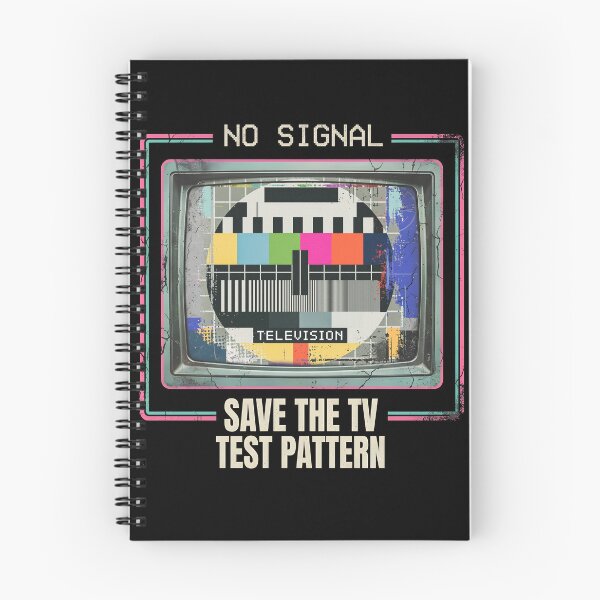 Item preview, No Signal Retro 1980s TV Test Pattern – Vintage 80s Broadcast Screen Graphic designed and sold by WheresMyMojo.