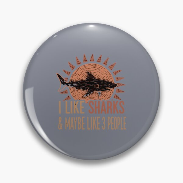 Item preview, I Like Sharks & Maybe Like 3 People Shark Lover Introvert Humor Ocean Animal designed and sold by SofiBlair.