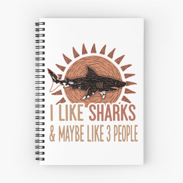 Item preview, I Like Sharks & Maybe Like 3 People Shark Lover Introvert Humor Ocean Animal designed and sold by SofiBlair.
