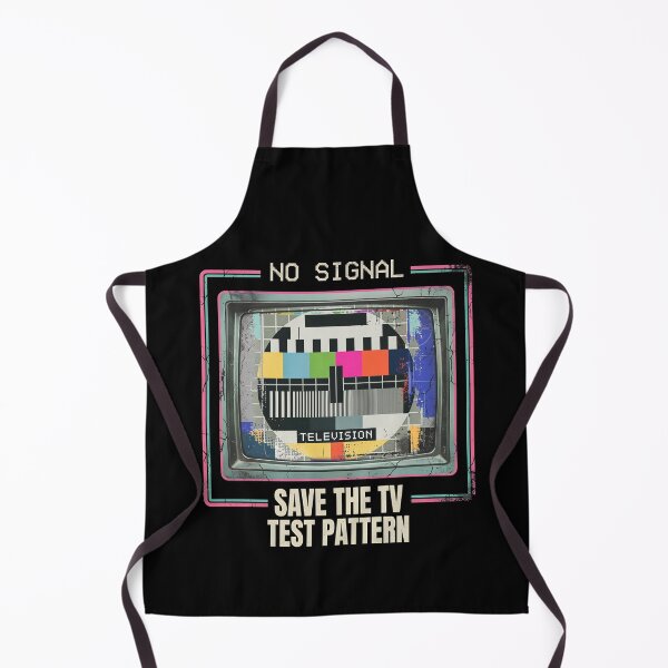Item preview, No Signal Retro 1980s TV Test Pattern – Vintage 80s Broadcast Screen Graphic designed and sold by WheresMyMojo.