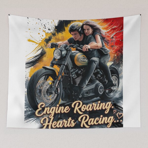 Item preview, Engine Roaring - Hearts Racing designed and sold by Concept-Hub.