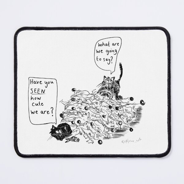 Item preview, Black & white art of black cats at Christmas designed and sold by KPlayerAdhder.