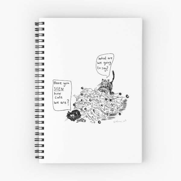 Item preview, Black & white art of black cats at Christmas  designed and sold by KPlayerAdhder.