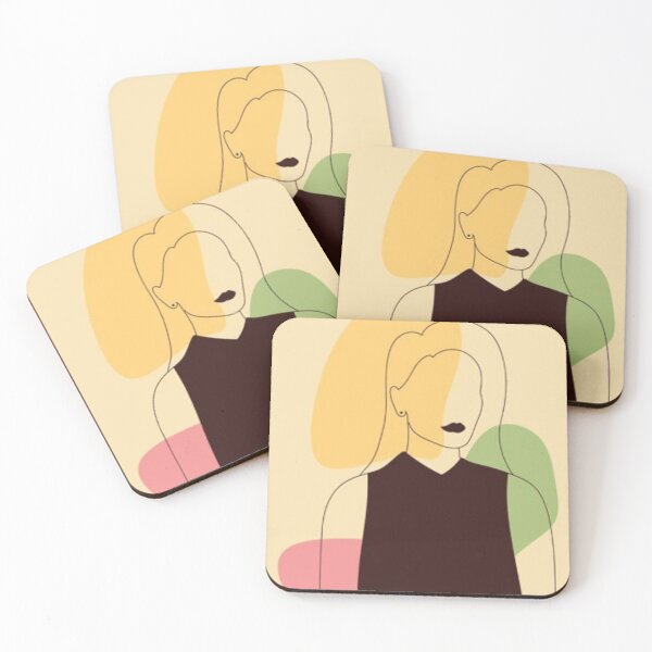 Item preview, Set of women in elegant line art style 3 designed and sold by JesseStewart.