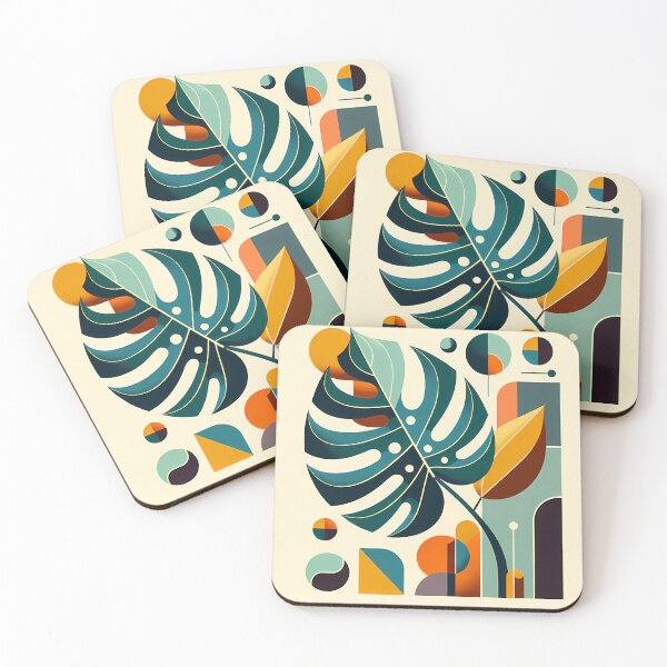Item preview, Geometric Monstera Leaf designed and sold by JesseStewart.