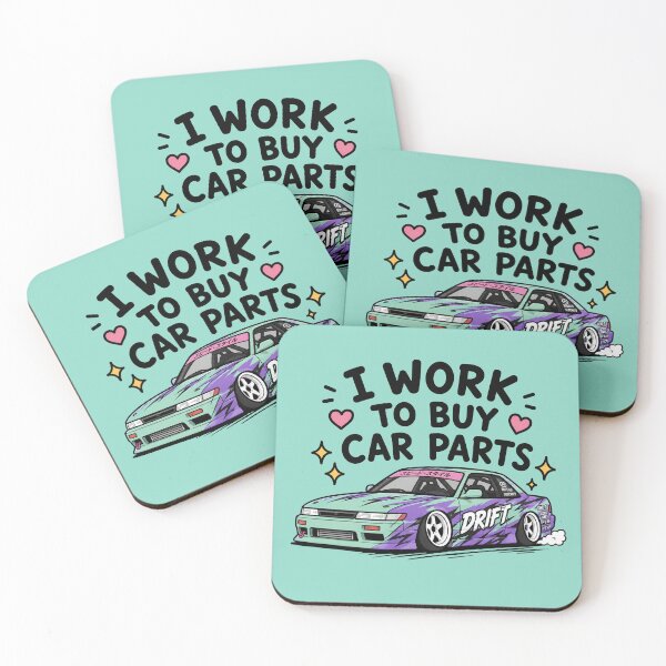 Item preview, I Work To Buy Car Parts designed and sold by MonkiFlipp.