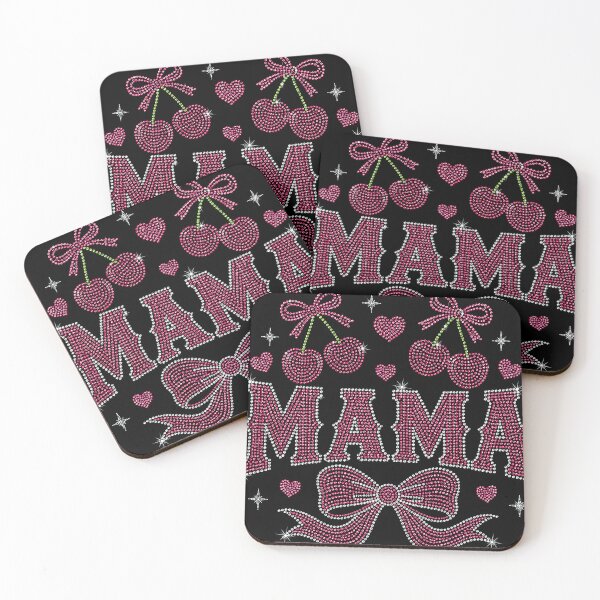 Item preview, Mama Cherry Bow Rhinestone Coquette Cute Aesthetic Design designed and sold by thepixfactory.