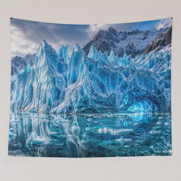 Item preview, Blue Ice Glacier Cave in the Arctic designed and sold by MKDSN.