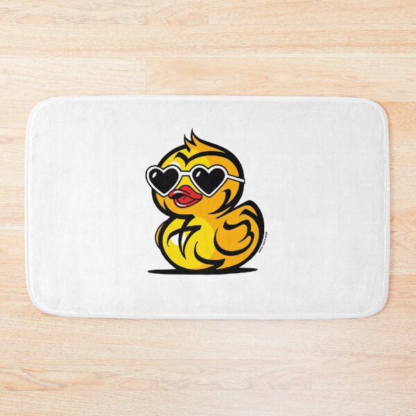 Item preview, Edgy Yellow Duck With Heart Sunglasses Streetwear Style designed and sold by elmuna.