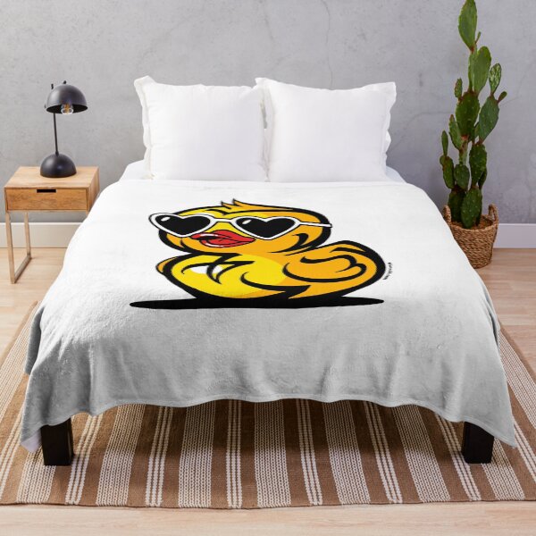 Item preview, Edgy Yellow Duck With Heart Sunglasses Streetwear Style designed and sold by elmuna.