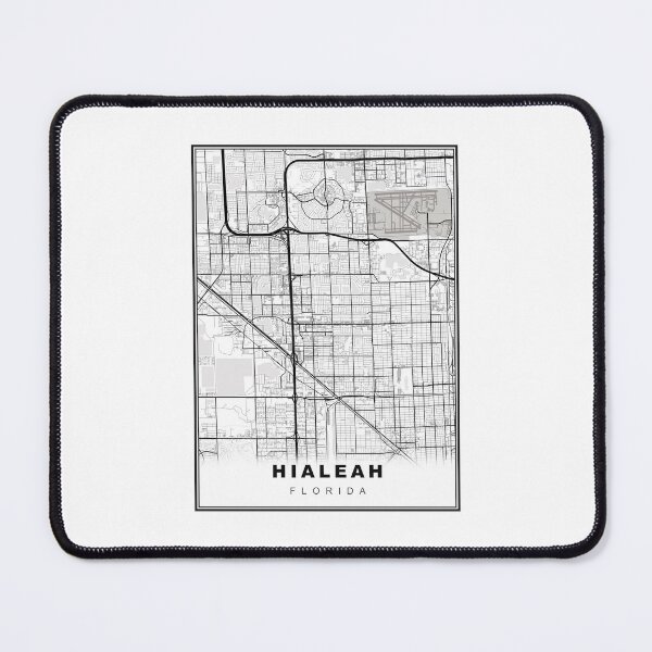 Item preview, Hialeah Map designed and sold by Tamas Das.