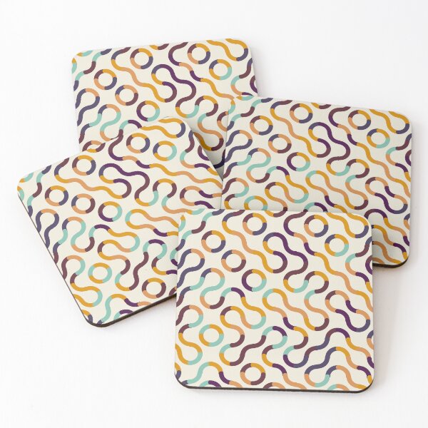 Item preview, Retro Wavy Geometric Pattern designed and sold by TexSta.