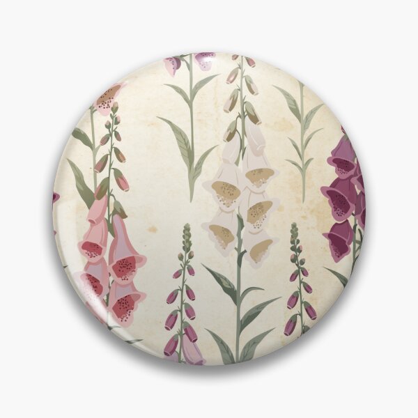 Item preview, Vintage Foxglove Floral Pattern | Botanical Cottagecore Wallpaper | Antique Wildflower Design designed and sold by Mousy17.