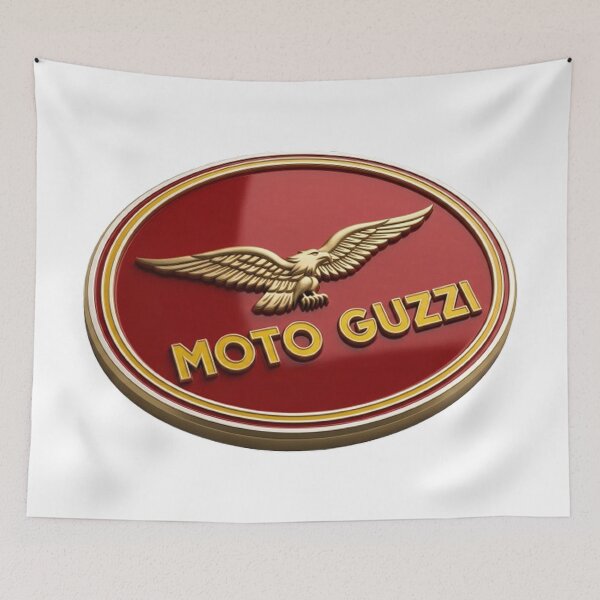 Item preview, vintage moto guzzi logo with golden eagle designed and sold by sanawnaw154.