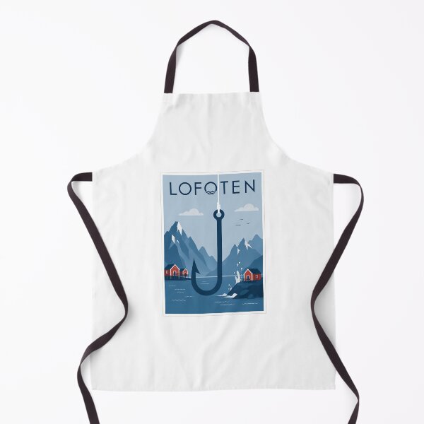 Item preview, Lofoten Fishing Hook Travel Poster designed and sold by Beyond Destinations.