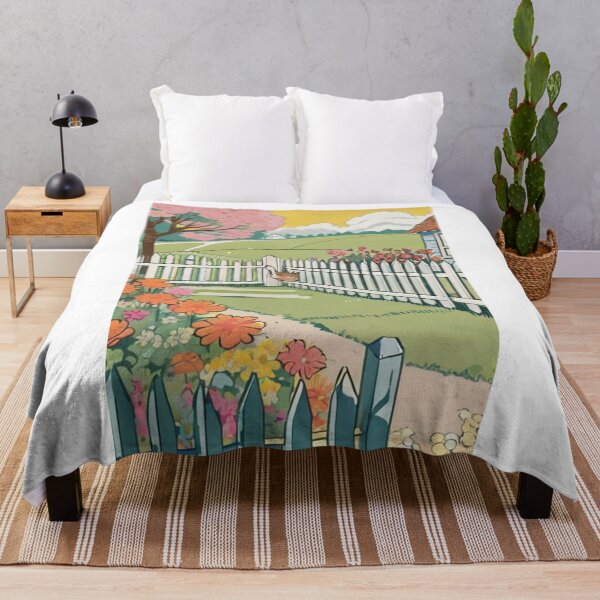 Item preview, Illustration - Stylized ginger feline, Bucolic and magical rural landscape designed and sold by World-Pets.