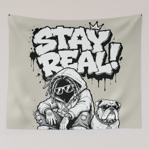 Item preview, stay real designed and sold by aliraweb.