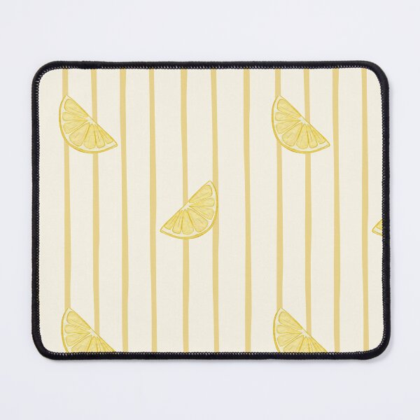 Item preview, Sunny Lemon Slices on Pastel Yellow Stripes Pattern designed and sold by svitlaarty.