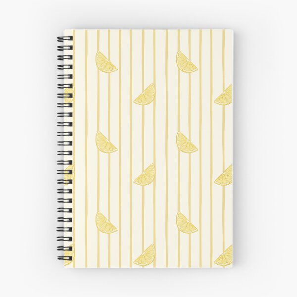 Item preview, Sunny Lemon Slices on Pastel Yellow Stripes Pattern designed and sold by svitlaarty.